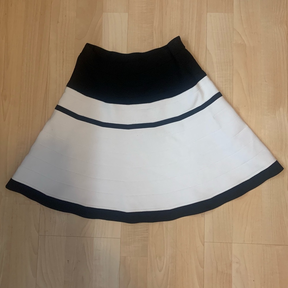 Bebe Hem Sweater Bandage Skirt Size S